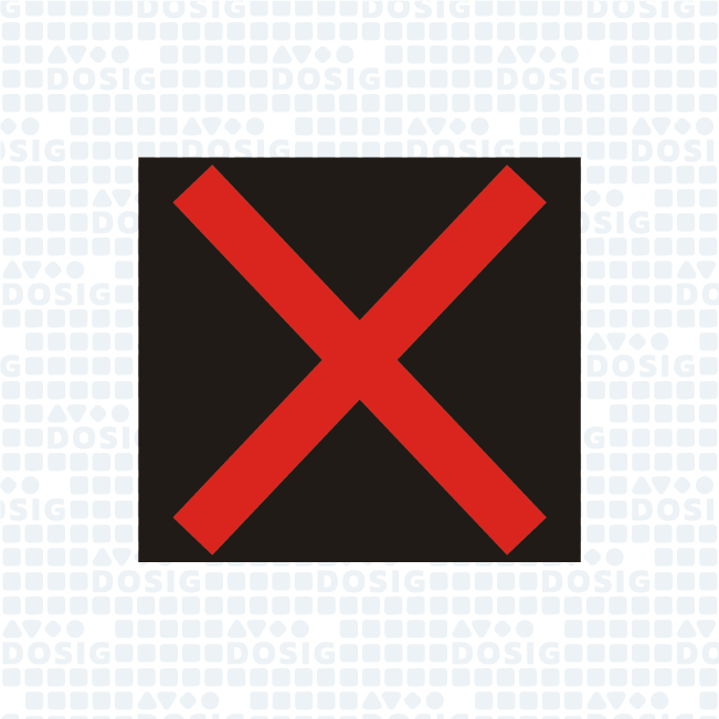 Zakázaný vjezd vozidel do jízdního pruhu