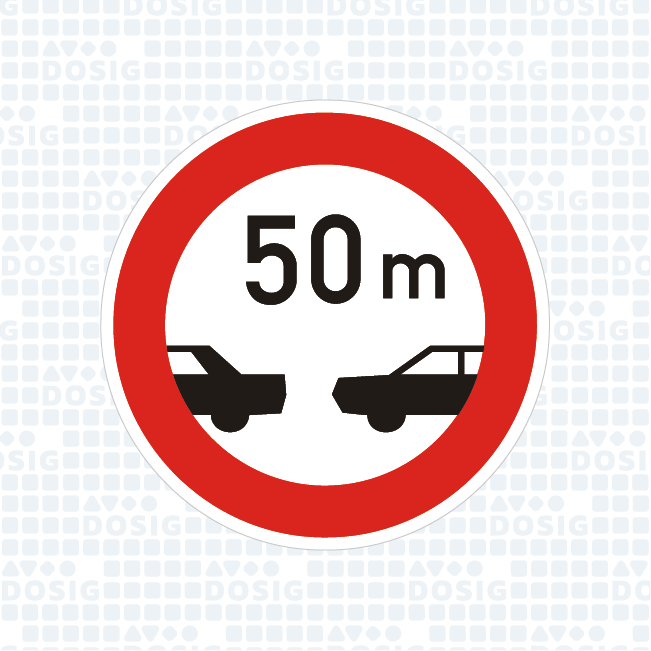 Nejmenší vzdálenost mezi vozidly